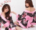 Kimono Rosa e Preto.
